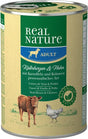 Adult, dåse kalvehjerte & kylling 400 g REAL NATURE