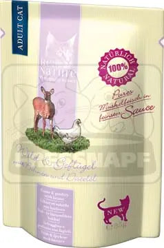 Adult Ragout, pouch vildt & fjerkræ 85 g REAL NATURE