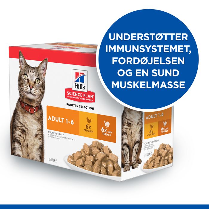 Adult Optimal Care, menu pou kylling & kalkun 12x85 g - Maxi Zoo Danmark