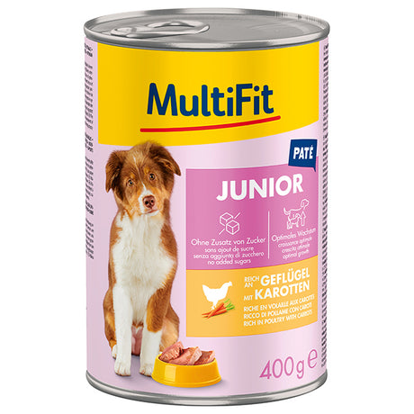 Junior, patéfjerkræ & gulerod 400 g - Maxi Zoo Danmark
