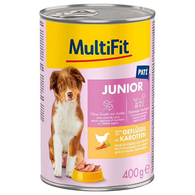 Junior, patéfjerkræ & gulerod 400 g - Maxi Zoo Danmark