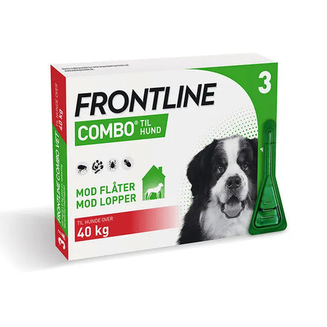 Flåt- & Loppemiddel Combo Vet hund 40 kg+ - 3x4,02 ml - Maxi Zoo Danmark