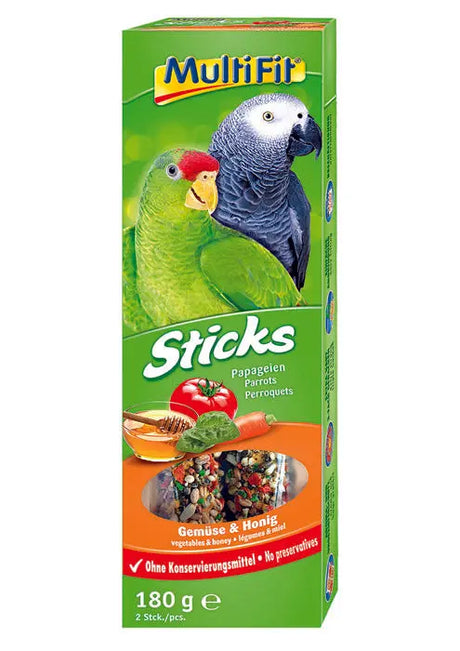 Papegøje kräcker grønt & honning 2 x 90 g - Maxi Zoo Danmark