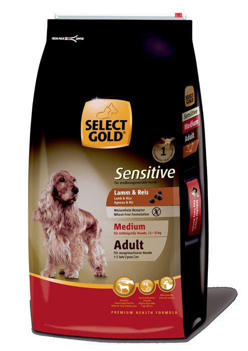 Adult Sensitive Medium lam & ris 12 kg