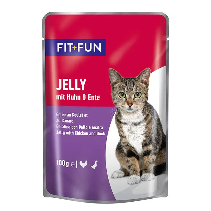 Adult Jelly, menuboks pouch 4 varianter 44x100 g - Maxi Zoo Danmark