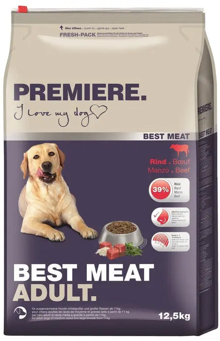 Adult Best Meat okse 12,5 kg - Maxi Zoo Danmark