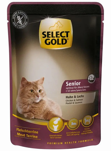 Senior +12, pouch kylling & laks 85 g - Maxi Zoo Danmark