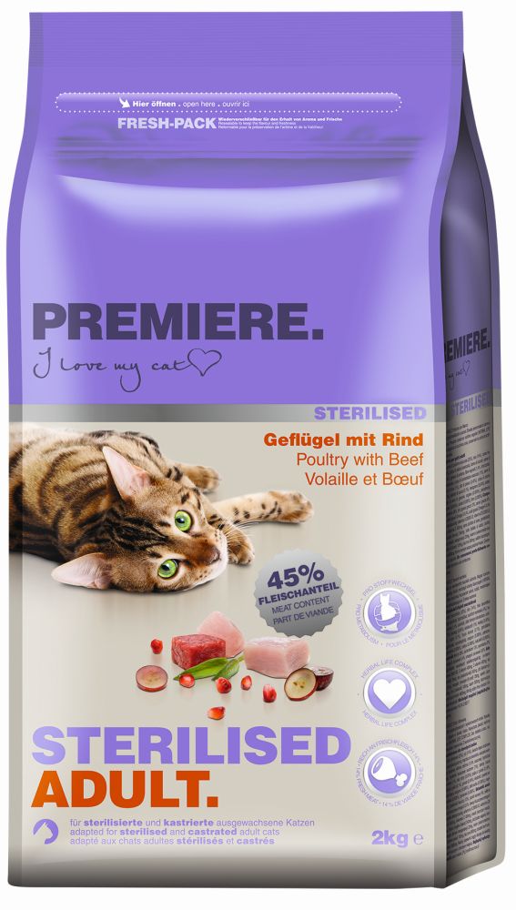 Adult Sterilised fjerkræ & okse 2 kg - Maxi Zoo Danmark