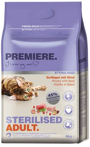 Adult Sterilised fjerkræ & okse 4 kg - Maxi Zoo Danmark