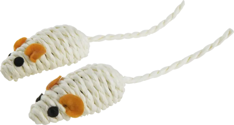 Kattelegetøj sisalmus 5 cm hvid - Maxi Zoo Danmark