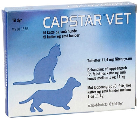 Loppemiddel Capstar Vet 1-11 kg/11 mg til hund & kat - Maxi Zoo Danmark