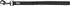 Nylon kortline Classic 30 cm x 20 mm sort - Maxi Zoo Danmark