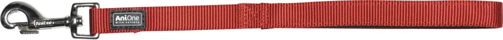 Nylon kortline Classic 30 cm x 20 mm rød - Maxi Zoo Danmark