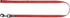 Nylon kortline Classic 100 cm x 20 mm rød - Maxi Zoo Danmark