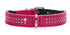 Læderhalsbånd 20-24 cm pink - Maxi Zoo Danmark