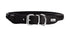 Læder rund halsbånd Elg 38-42 cm 8 mm bred sort - Maxi Zoo Danmark