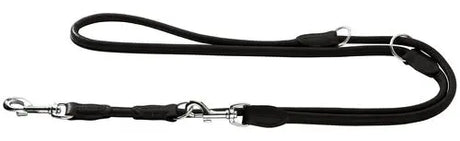 Læder rund line Elg 200 cm 10 mm bred sort - Maxi Zoo Danmark