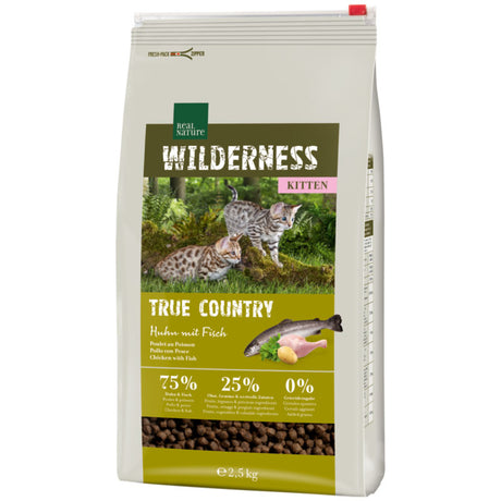 Kitten Wilderness True Country kylling & fisk 2,5 kg - Maxi Zoo Danmark