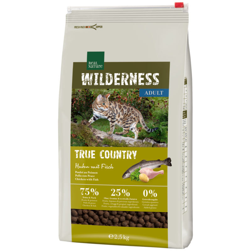 Adult Wilderness True Country kylling & fisk 2,5 kg - Maxi Zoo Danmark