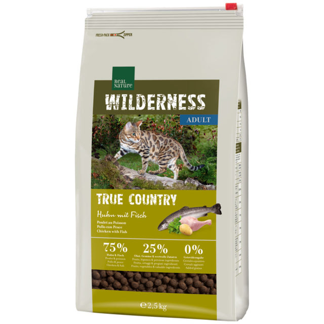 Adult Wilderness True Country kylling & fisk 2,5 kg - Maxi Zoo Danmark