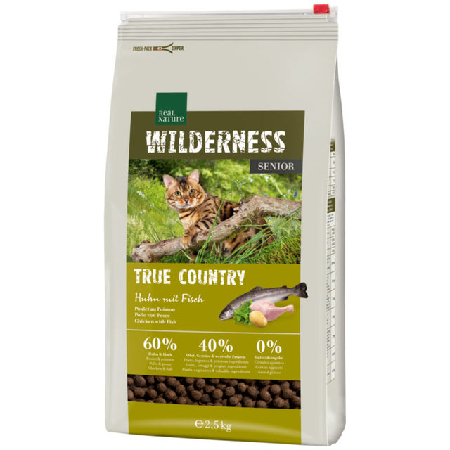 Senior Wilderness True Country kylling & fisk 2,5 kg - Maxi Zoo Danmark