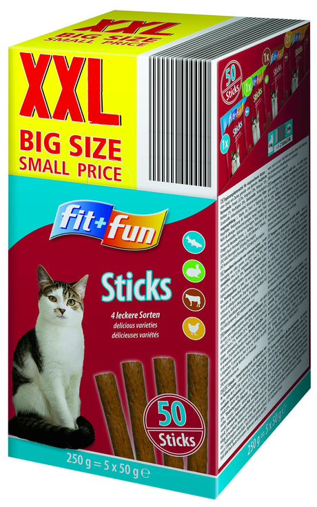 Sticks Multipack blå4 varianter 5x50 g - Maxi Zoo Danmark