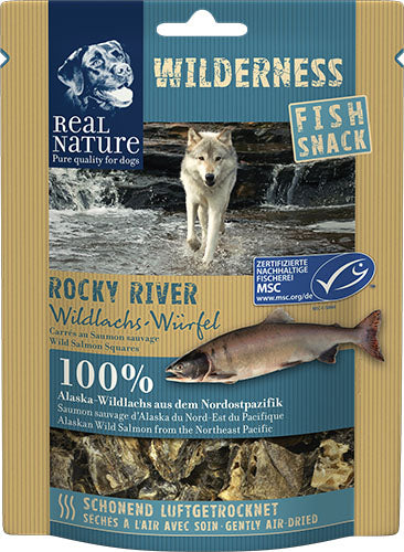 Adult Wilderness Rocky River snack vildlaks terninger 70 g - Maxi Zoo Danmark