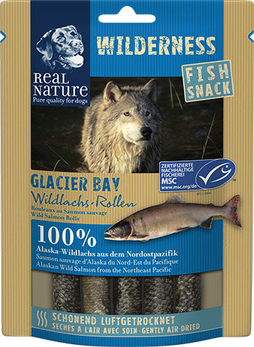 Adult Wilderness Glacier Bay snack vildlaks ruller 70 g - Maxi Zoo Danmark