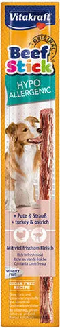 Beef-Stick Hypo Allergenic kalkun & struds 12 g - Maxi Zoo Danmark