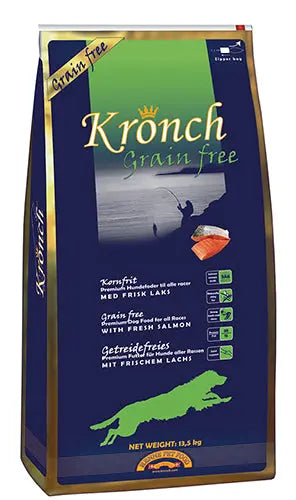 Adult Kronch Kornfri laks 5 kg - Maxi Zoo Danmark