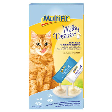 Kattesnack Milky Dessert mælk & yoghurt 8 x 10 g - Maxi Zoo Danmark