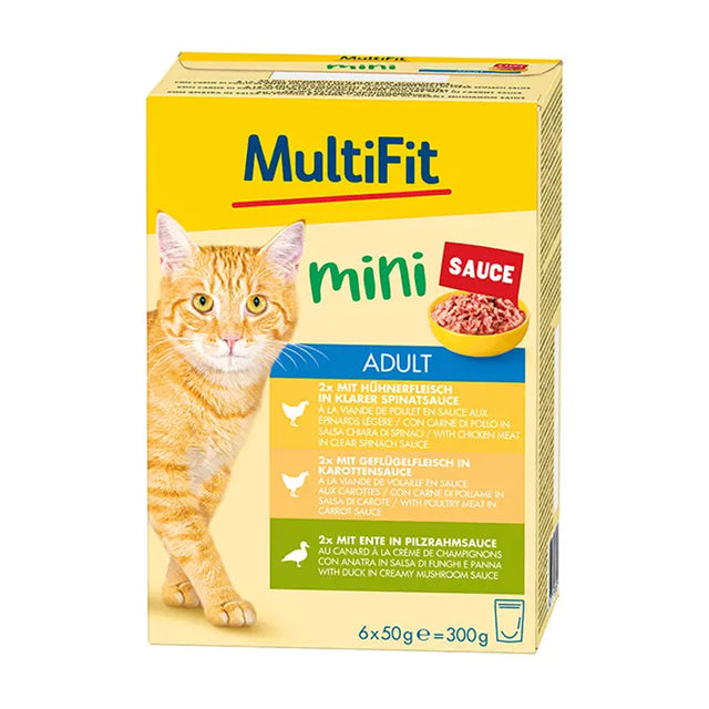 Adult Mini, menuboks pouch Fjerkræ 6x50 g - Maxi Zoo Danmark