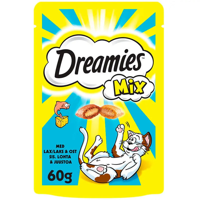 Adult Dreamies Mix laks & ost 60 g - Maxi Zoo Danmark