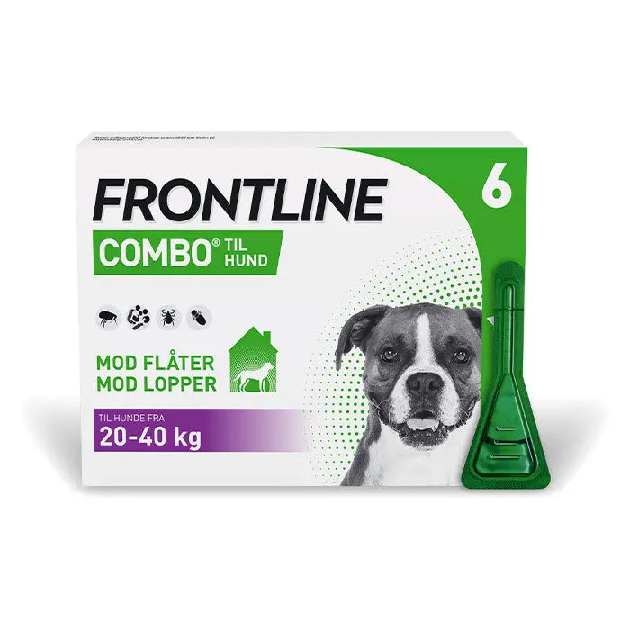 Flåt- & Loppemiddel Combo vet hund 20-40 kg - 6x2,68 ml - Maxi Zoo Danmark