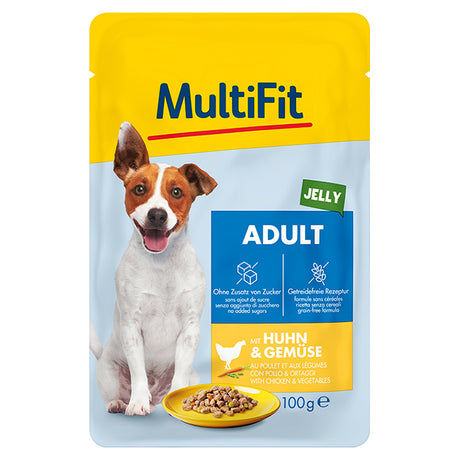 Adult Little Dog Jelly, pouch kylling & grøntsager 100 g - Maxi Zoo Danmark