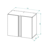Kabinet Fusion 80x40x69 cm hvid - Maxi Zoo Danmark