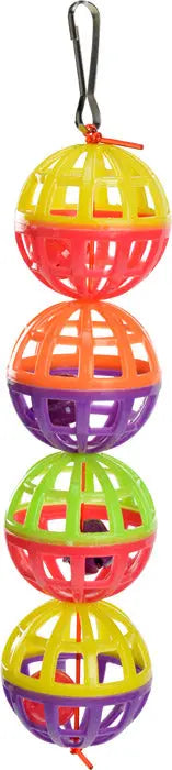 Plastbolde med klokker 18 cm - Maxi Zoo Danmark