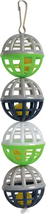 Plastbolde med klokker 18 cm - Maxi Zoo Danmark