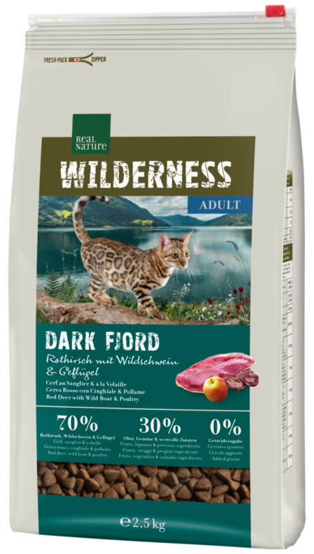 Adult Wilderness Dark Fjord kronhjort,vildsvin & and  2,5 kg - Maxi Zoo Danmark