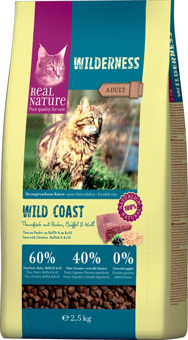 Adult Wilderness Wild Coast tun, kylling & bøffel 2,5 kg - Maxi Zoo Danmark