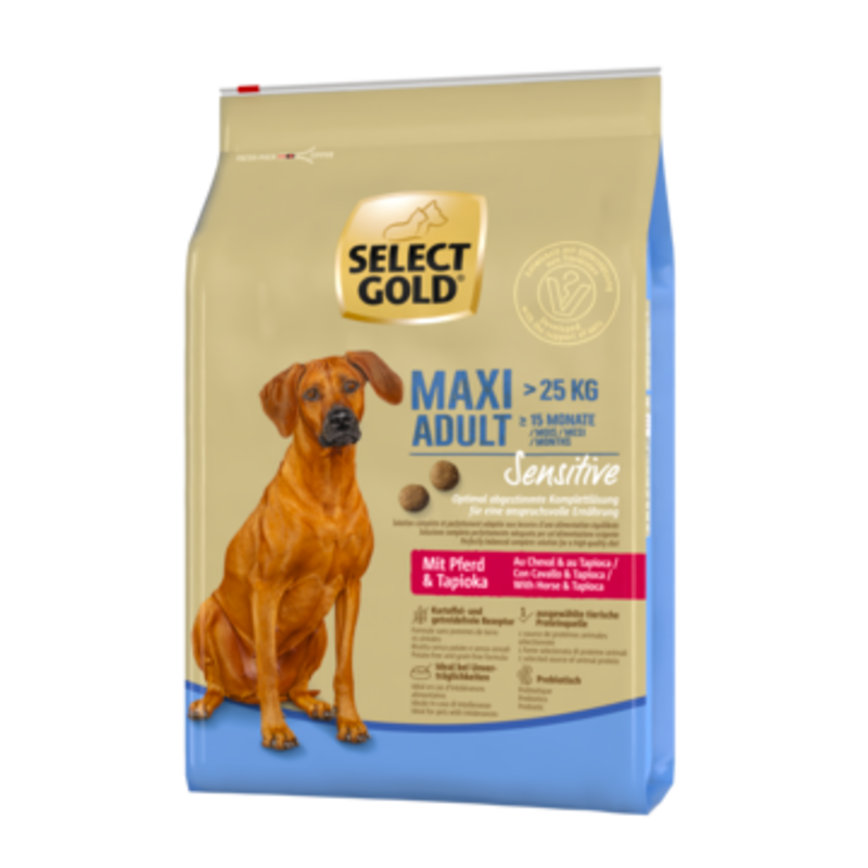 Adult Sensitive Maxi hest & tapioka - Maxi Zoo Danmark