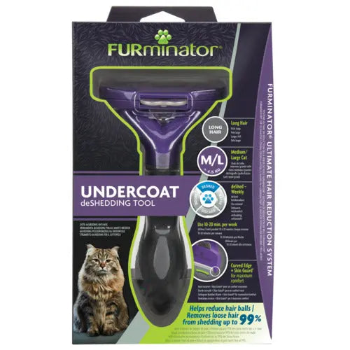 Karte langt hår kat medium/large FURMINATOR