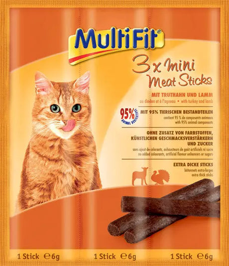 Mini Meat Sticks kalkun & lam 3x6 g - Maxi Zoo Danmark