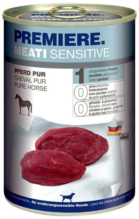 Adult Meati Sensitive, dåse Pure hest 400 g - Maxi Zoo Danmark