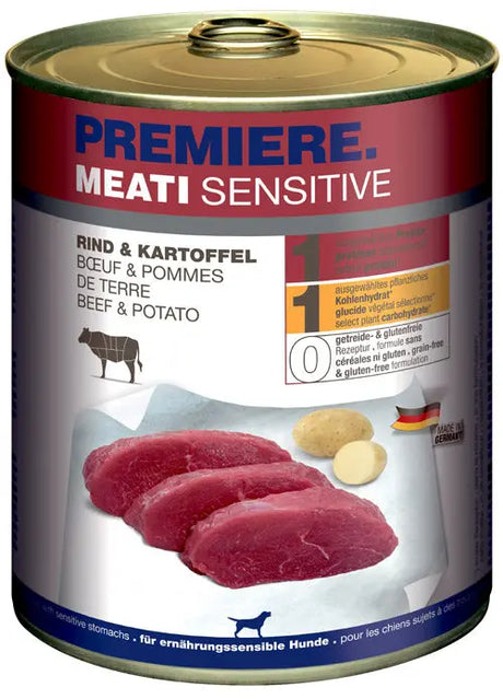 Adult Meati Sensitive, dåse okse & kartoffel 800 g - Maxi Zoo Danmark