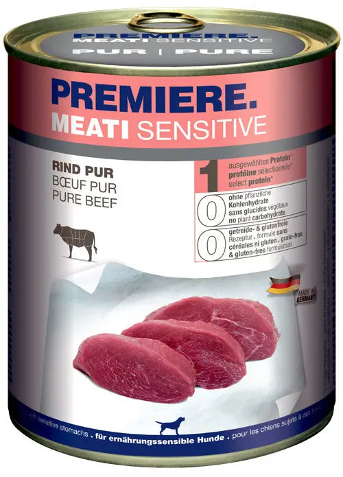 Adult Meati Sensitive, dåse Pure okse 800 g - Maxi Zoo Danmark