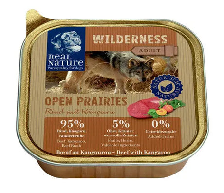 Adult Wilderness Open Prairie okse & kænguru 100 g - Maxi Zoo Danmark