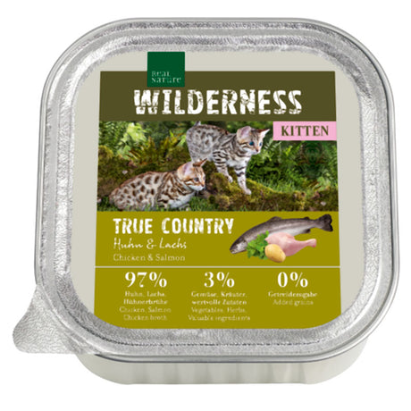 Kitten Wild. True Country, alu kylling & laks 100 g - Maxi Zoo Danmark