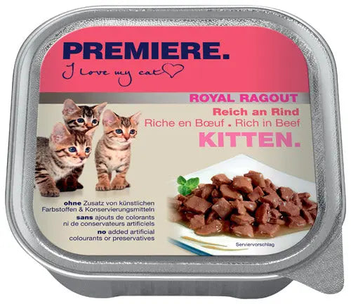 Kitten Royal Ragout, alu-bakke okse 100 g - Maxi Zoo Danmark