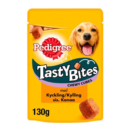Tasty Bites Chewy Cubes kylling 130 g - Maxi Zoo Danmark